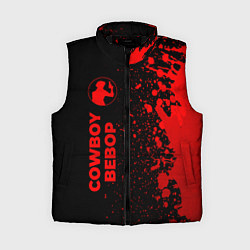Женский жилет Cowboy Bebop - red gradient по-вертикали, цвет: 3D-черный