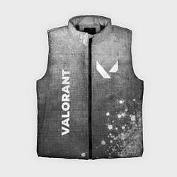 Женский жилет Valorant - grey gradient вертикально, цвет: 3D-черный