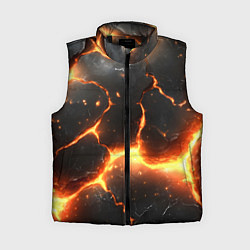 Женский жилет Лава и разлом плит