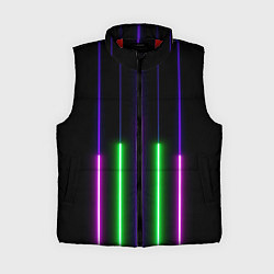 Женский жилет Color Purple green pink, цвет: 3D-красный