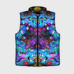Женский жилет Абстракция стекло узор, цвет: 3D-светло-серый