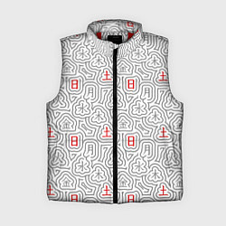 Женский жилет Серые будни и красные выходные иероглифами, цвет: 3D-красный