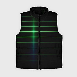 Женский жилет The line is green and black, цвет: 3D-черный