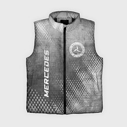Женский жилет Mercedes - grey gradient вертикально, цвет: 3D-черный