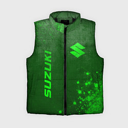 Женский жилет Suzuki - green gradient вертикально, цвет: 3D-черный