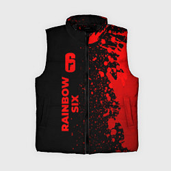 Женский жилет Rainbow Six - red gradient по-вертикали, цвет: 3D-черный
