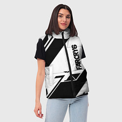 Женский жилет Farcry6 геометрия полосы, цвет: 3D-черный — фото 2