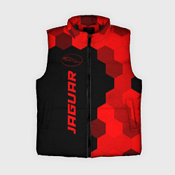 Женский жилет Jaguar - red gradient по-вертикали, цвет: 3D-черный