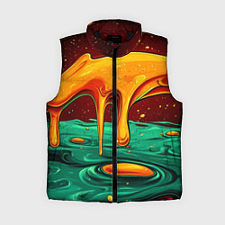 Женский жилет Оранжевая клякса текстура
