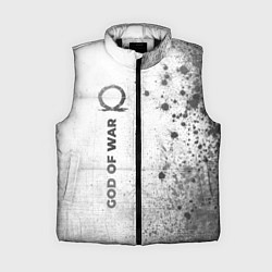 Женский жилет God of War - white gradient по-вертикали, цвет: 3D-черный