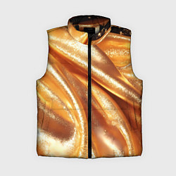 Женский жилет Золотая объемная ткань текстура, цвет: 3D-черный