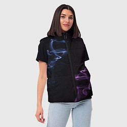 Женский жилет Color black blue pink, цвет: 3D-черный — фото 2