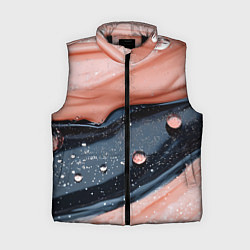 Женский жилет Персиковая текстура с каплями