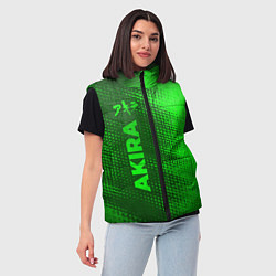 Женский жилет Akira - green gradient по-вертикали, цвет: 3D-черный — фото 2