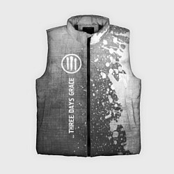 Женский жилет Three Days Grace - grey gradient по-вертикали, цвет: 3D-черный
