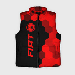Женский жилет Fiat - red gradient по-вертикали, цвет: 3D-черный