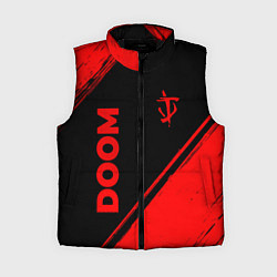 Женский жилет Doom - red gradient вертикально