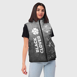 Женский жилет Black Clover - grey gradient по-вертикали, цвет: 3D-черный — фото 2