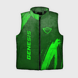 Женский жилет Genesis - green gradient вертикально, цвет: 3D-черный