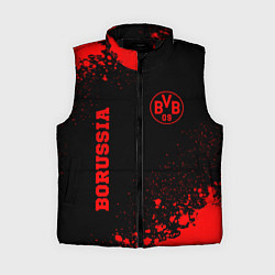 Женский жилет Borussia - red gradient вертикально, цвет: 3D-черный