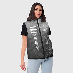 Женский жилет OneRepublic - grey gradient по-вертикали, цвет: 3D-черный — фото 2