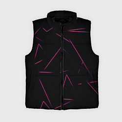 Женский жилет Color pink line, цвет: 3D-черный