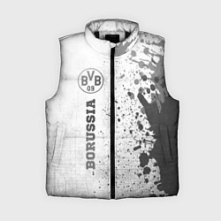 Женский жилет Borussia - white gradient по-вертикали, цвет: 3D-черный