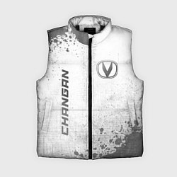 Женский жилет Changan - white gradient вертикально, цвет: 3D-черный
