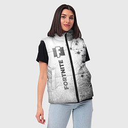 Женский жилет Fortnite - white gradient по-вертикали, цвет: 3D-черный — фото 2