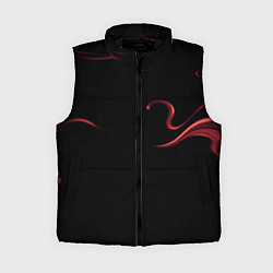 Женский жилет Color red abstraction, цвет: 3D-черный