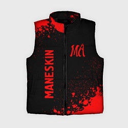 Женский жилет Maneskin - red gradient вертикально, цвет: 3D-черный