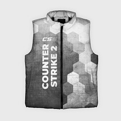 Женский жилет Counter Strike 2 - grey gradient по-вертикали, цвет: 3D-черный