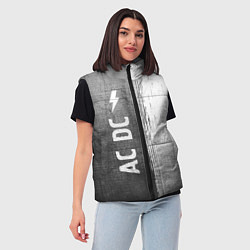 Женский жилет AC DC - grey gradient по-вертикали, цвет: 3D-черный — фото 2