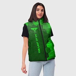Женский жилет The Last Of Us - green gradient по-вертикали, цвет: 3D-черный — фото 2