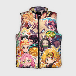 Женский жилет Demon Slayer Blade Favorite Food, цвет: 3D-черный