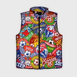Женский жилет Футбольные лиги паттерн