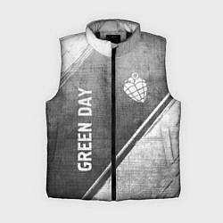 Женский жилет Green Day - grey gradient вертикально