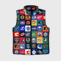 Женский жилет Команды НХЛ разноцветные