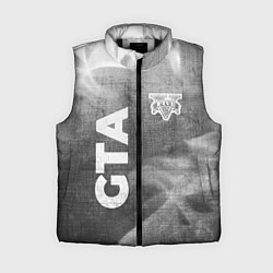 Женский жилет GTA - grey gradient вертикально, цвет: 3D-черный