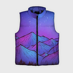 Женский жилет Горы под звездным небом