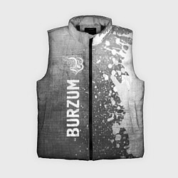 Женский жилет Burzum - grey gradient по-вертикали, цвет: 3D-черный