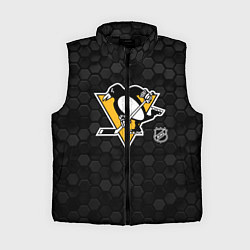 Женский жилет Питтсбург Пингвинз - черные соты, цвет: 3D-черный