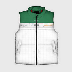 Женский жилет Таблица Excel текстура, цвет: 3D-красный