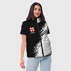 Женский жилет Umbrella Corp - black and white, цвет: 3D-черный — фото 2