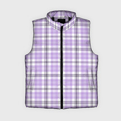 Женский жилет Checkered light purple, цвет: 3D-черный