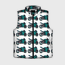 Женский жилет Motorbike light blue