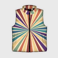 Женский жилет Ретро спираль, цвет: 3D-черный