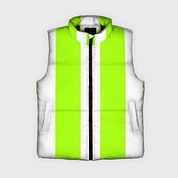 Женский жилет Color light green white stripes