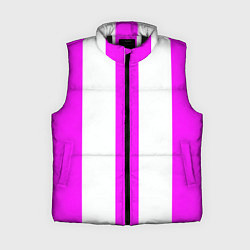 Женский жилет Color white pink lines