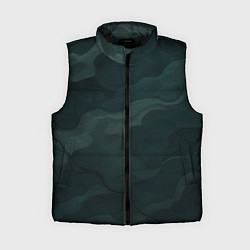 Женский жилет Объемный текстурный камуфляж, цвет: 3D-черный